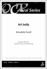 Act Justly SATB choral sheet music cover